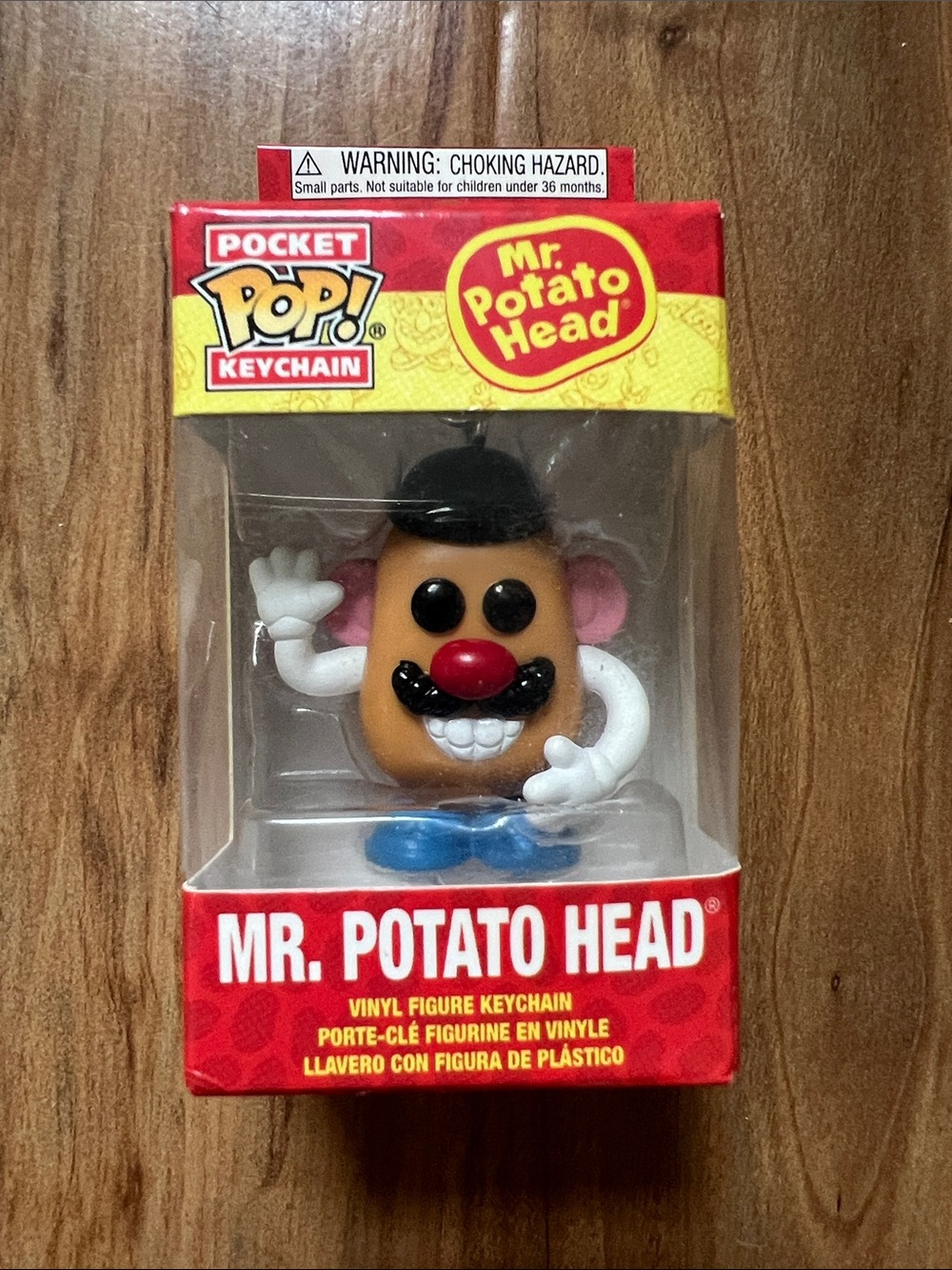 Mr. Potato Head Vinyl Keychain - Brown, Black & Blue